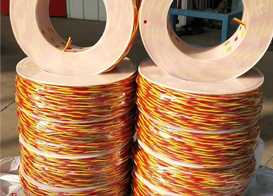 石棉矿用放炮线爆破线的连接方法